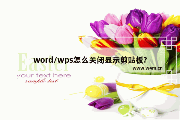 word/wps怎么关闭显示剪贴板?