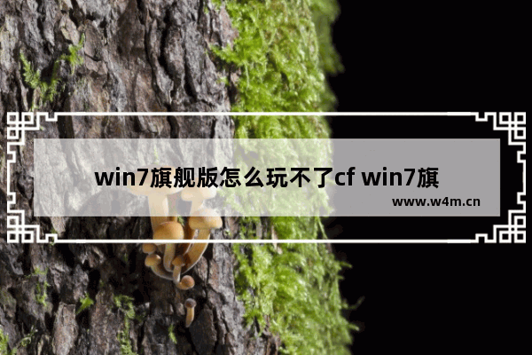 win7旗舰版怎么玩不了cf win7旗舰版玩cf打不开