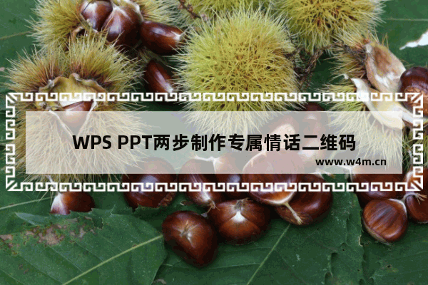 WPS PPT两步制作专属情话二维码