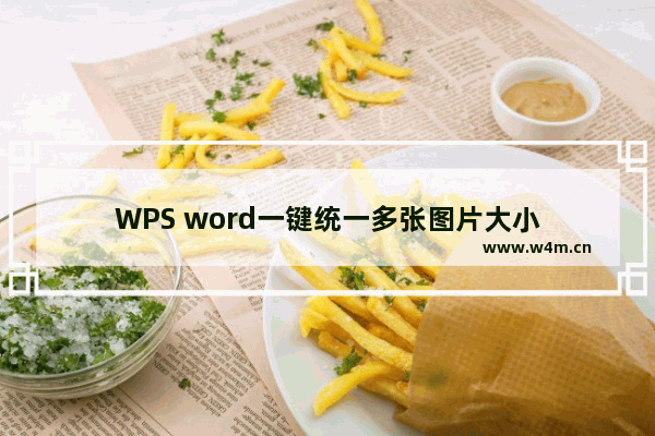 WPS word一键统一多张图片大小