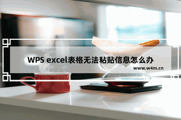 WPS excel表格无法粘贴信息怎么办