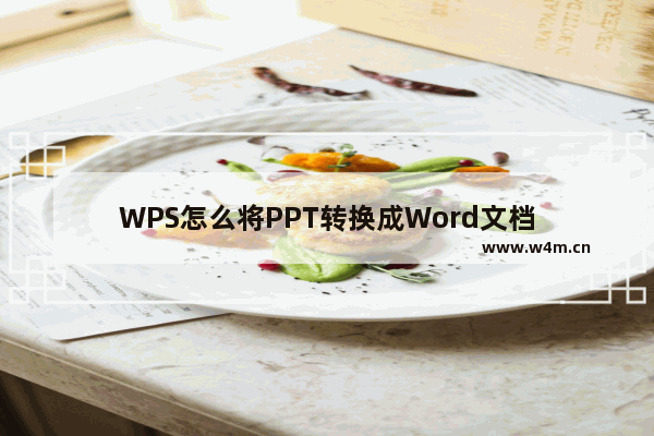 WPS怎么将PPT转换成Word文档