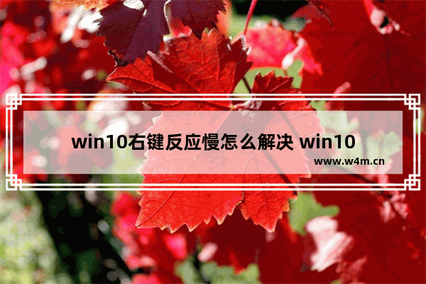 win10右键反应慢怎么解决 win10桌面点击右键反应慢