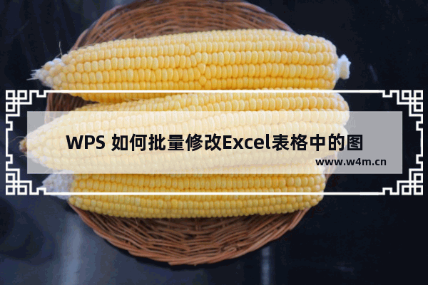 WPS 如何批量修改Excel表格中的图片大小