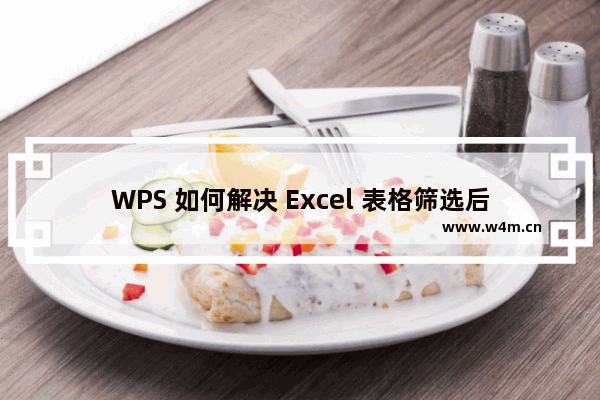 WPS 如何解决 Excel 表格筛选后图片重叠的问题