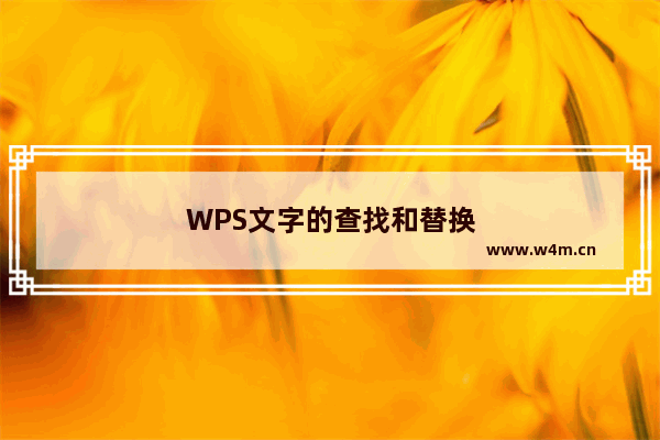 WPS文字的查找和替换