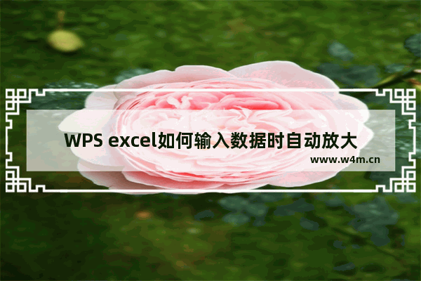 WPS excel如何输入数据时自动放大100倍