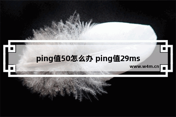 ping值50怎么办 ping值29ms