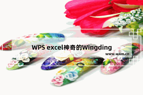 WPS excel神奇的Wingdings字体