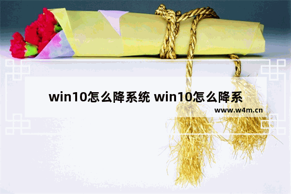 win10怎么降系统 win10怎么降系统版本