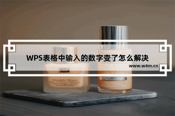 WPS表格中输入的数字变了怎么解决