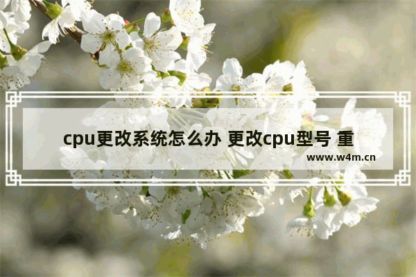 cpu更改系统怎么办 更改cpu型号 重启不变