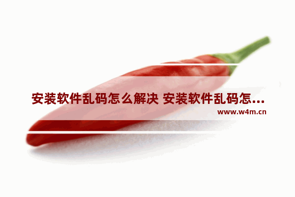 安装软件乱码怎么解决 安装软件乱码怎么解决呢