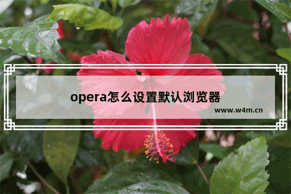 opera怎么设置默认浏览器