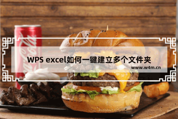 WPS excel如何一键建立多个文件夹