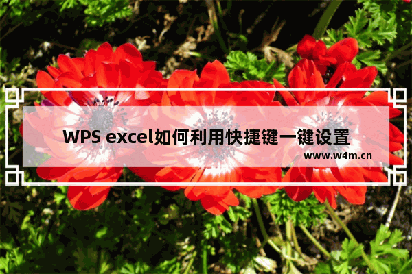 WPS excel如何利用快捷键一键设置单元格批注