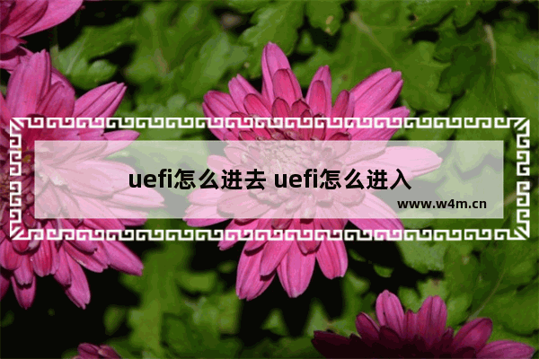 uefi怎么进去 uefi怎么进入