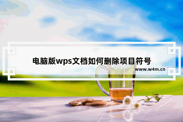 电脑版wps文档如何删除项目符号