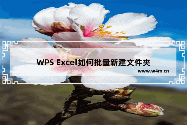 WPS Excel如何批量新建文件夹