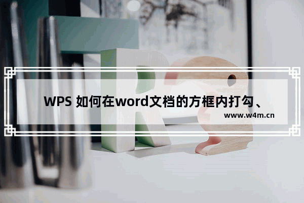 WPS 如何在word文档的方框内打勾、打叉