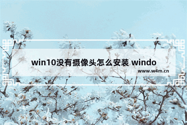 win10没有摄像头怎么安装 window10没有摄像头