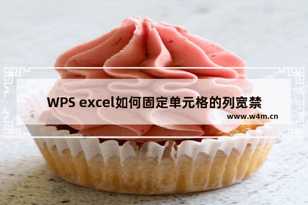 WPS excel如何固定单元格的列宽禁止他人随便调整