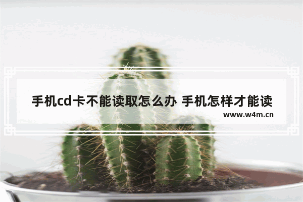 手机cd卡不能读取怎么办 手机怎样才能读取cd卡