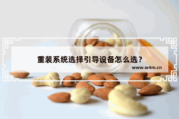 重装系统选择引导设备怎么选？