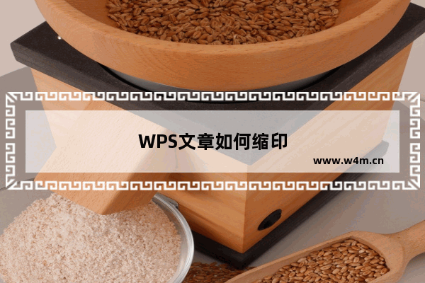 WPS文章如何缩印