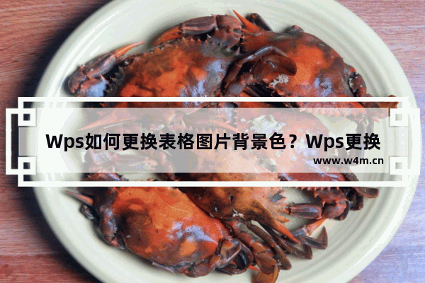 Wps如何更换表格图片背景色？Wps更换表格图片背景色方法