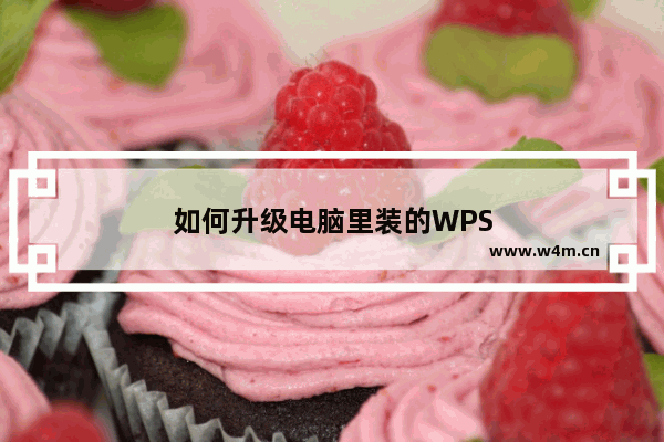 如何升级电脑里装的WPS