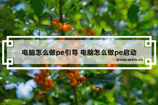 电脑怎么做pe引导 电脑怎么做pe启动