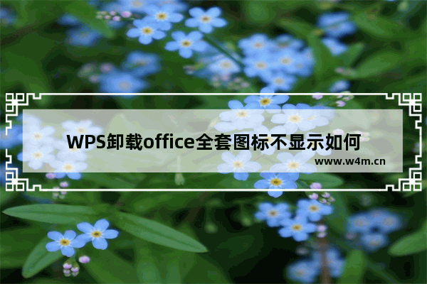 WPS卸载office全套图标不显示如何解决