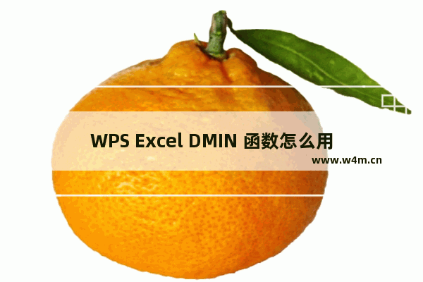 WPS Excel DMIN 函数怎么用