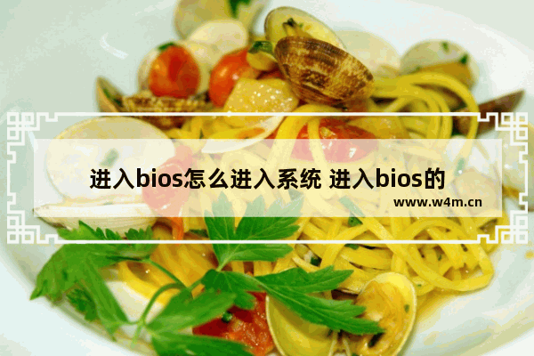 进入bios怎么进入系统 进入bios的办法