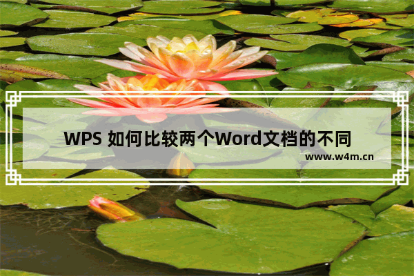 WPS 如何比较两个Word文档的不同