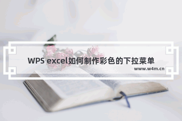 WPS excel如何制作彩色的下拉菜单