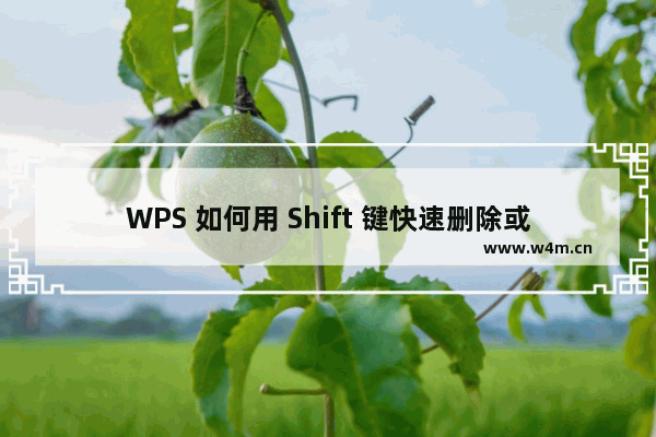 WPS 如何用 Shift 键快速删除或创建多个Excel工作表