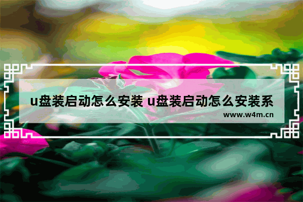 u盘装启动怎么安装 u盘装启动怎么安装系统