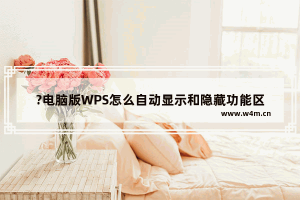 ?电脑版WPS怎么自动显示和隐藏功能区