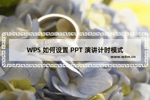 WPS 如何设置 PPT 演讲计时模式