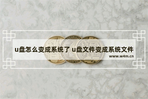 u盘怎么变成系统了 u盘文件变成系统文件怎么办