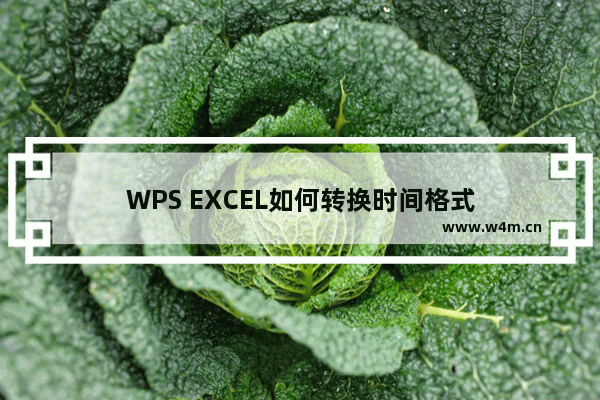 WPS EXCEL如何转换时间格式