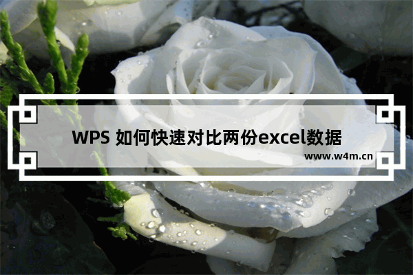 WPS 如何快速对比两份excel数据