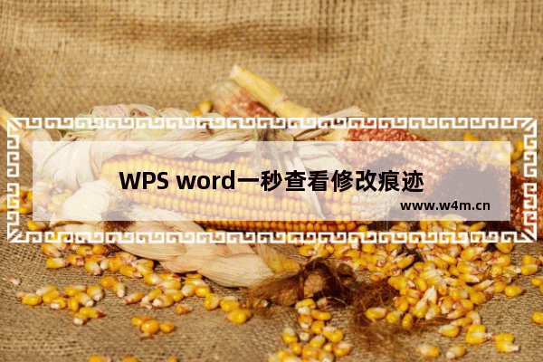 WPS word一秒查看修改痕迹