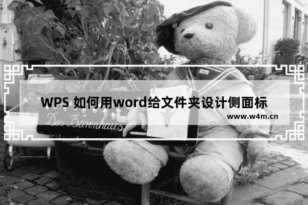 WPS 如何用word给文件夹设计侧面标签