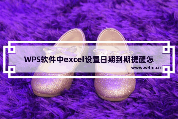 WPS软件中excel设置日期到期提醒怎么操作?