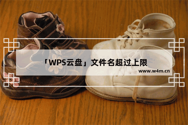 「WPS云盘」文件名超过上限