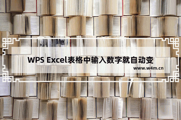 WPS Excel表格中输入数字就自动变了，该怎么办