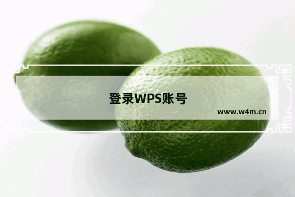 登录WPS账号